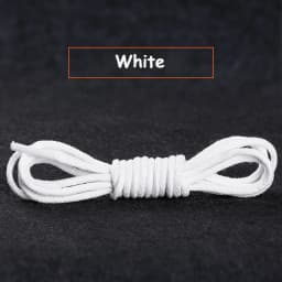 1Pair Cotton Waxed Shoelaces Round Oxford Shoe laces Boots Laces Waterproof Leather Shoelace Length 60/80/100/120/140/180cm