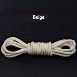 1Pair Cotton Waxed Shoelaces Round Oxford Shoe laces Boots Laces Waterproof Leather Shoelace Length 60/80/100/120/140/180cm