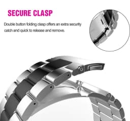 18mm 22mm 20mm Watch Band For Samsung Galaxy Watch 7/6/5/4/3 S3 Active2 Huawei Watch GT 7 Pro GT6 GT5 GT4 3 Stainless Steel Band