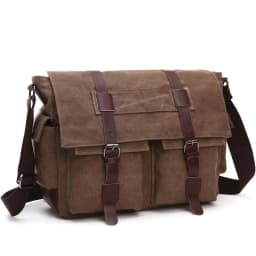 Men Business Messenger Bags For Men Shoulder Bag Vintage Canvas Crossbody Pack Retro Casual Office Travel Bag