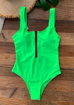 Front Zip Up Backless One Piece Swimsuit 2023 Beach Monokini Swimwear One-piece Swimming Suit for Women Summer Trend Beachwear