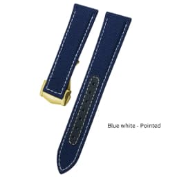 19mm 20mm Nylon Canvas Watch Strap For Omega Seamaster 300  AT150 Fabric Leather AQUA TERRA 150 Blue 21mm 22mm Watchband Buckle