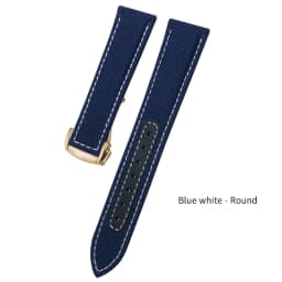 19mm 20mm Nylon Canvas Watch Strap For Omega Seamaster 300  AT150 Fabric Leather AQUA TERRA 150 Blue 21mm 22mm Watchband Buckle