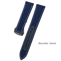 19mm 20mm Nylon Canvas Watch Strap For Omega Seamaster 300  AT150 Fabric Leather AQUA TERRA 150 Blue 21mm 22mm Watchband Buckle