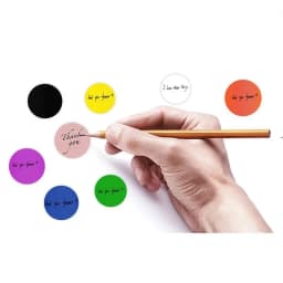 50-500Pcs Black Paper Stickers Round Blank Handmade Sticker Adhesive DIY Labels Gift Package Envelope Sealing Sticker Stationery