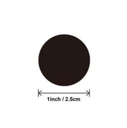 50-500Pcs Black Paper Stickers Round Blank Handmade Sticker Adhesive DIY Labels Gift Package Envelope Sealing Sticker Stationery