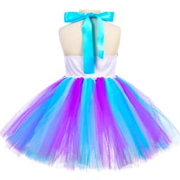 Little Mermaid Princess Dresses for Girls Kids Tutu Dress for Mermaid Birthday Party Costumes Halloween Clothes Set for Children