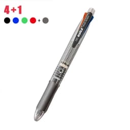 1Pc 5 In 1 Multicolor Ballpoint Pens with 4 Colors Replaceable Pen Refills 1 Automatic Pencil Lead Kawaii Stationery Top Eraser