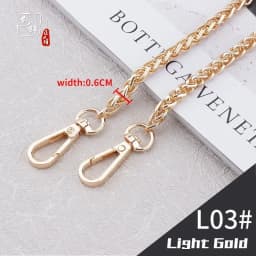 Bag Chain Single Buy Chain Accessories Single Shoulder Strap Bag Chain Messenger Belt Replacement Female Metal Bag Strap Gold