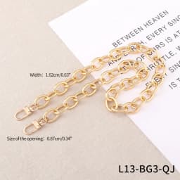 Bag Chain Single Buy Chain Accessories Single Shoulder Strap Bag Chain Messenger Belt Replacement Female Metal Bag Strap Gold