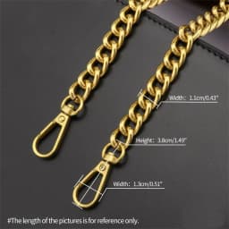 Bag Chain Single Buy Chain Accessories Single Shoulder Strap Bag Chain Messenger Belt Replacement Female Metal Bag Strap Gold