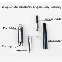 1Pcs Luxury Quality Acrylic Business Office Fountain Pen Student Color Texture Ink Pen School Stationery Supplies 0.38mm Nib Pen