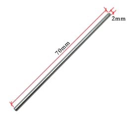 10pcs RC Silver Steel Rod Shaft Axles Straight Metal Round Linear Rail Round Length 30 50 70 100 110 150mm * Diameter 2mm