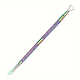 Multicolor Double-ended Stainless Steel Cuticle Pusher Dead Skin Push Remover For Pedicure Manicure Nail Art Cleaner Care Tools