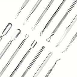 Multicolor Double-ended Stainless Steel Cuticle Pusher Dead Skin Push Remover For Pedicure Manicure Nail Art Cleaner Care Tools
