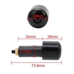 Universal 7/8" 22mm Handle Bar Ends Grips Heavy Weight Vibration Reducing Grip Plugs For Suzuki Honda Ducati Yamaha Kawasaki BMW