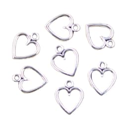 50pcs Charms Hollow Lovely Heart 14x11mm Antique Silver Color Pendants Making DIY Handmade Tibetan Finding Jewelry