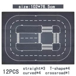 City Road Street Baseplate Straight Crossroad Curve T-Junction Building Blocks Base Plate 32*32 Compatible All Brands City