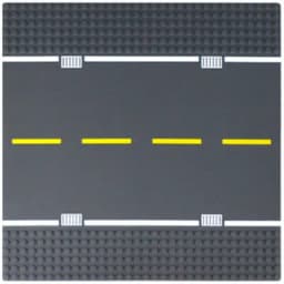 City Road Street Baseplate Straight Crossroad Curve T-Junction Building Blocks Base Plate 32*32 Compatible All Brands City