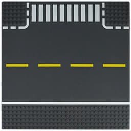 City Road Street Baseplate Straight Crossroad Curve T-Junction Building Blocks Base Plate 32*32 Compatible All Brands City
