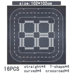 City Road Street Baseplate Straight Crossroad Curve T-Junction Building Blocks Base Plate 32*32 Compatible All Brands City
