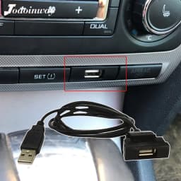 RCD510 RCD315 USB Socket Cable Adapter CD Changer Radio 4 Pin Plug Slot Button Interface For Skoda Octavia 2 For VW Jetta Golf 5
