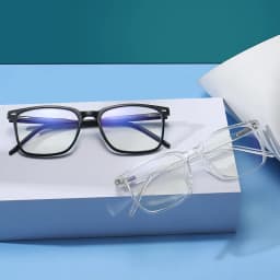 VIVIBEE Classic Square Blue Light Blocking Men Glasses Computer Gaming TR90 Black Anti Ray Eyeglasses Better Sleep Clear Eyewear
