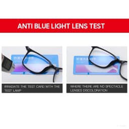 VIVIBEE Classic Square Blue Light Blocking Men Glasses Computer Gaming TR90 Black Anti Ray Eyeglasses Better Sleep Clear Eyewear