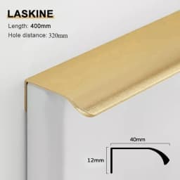 Gold Black Hidden Handles Long Kitchen Cabinet Pulls Drawer Knobs Aluminum Alloy Furniture Handles Cupboard Pulls Wardrobe Pulls