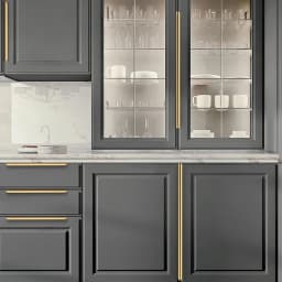 Gold Black Hidden Handles Long Kitchen Cabinet Pulls Drawer Knobs Aluminum Alloy Furniture Handles Cupboard Pulls Wardrobe Pulls