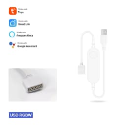 Tuya Smart Life APP 5V-24V WiFi 3Pin 4 Pin RGB LED Light Strip Wireless Remote Controller Smart Home Work with Alexa Google Home