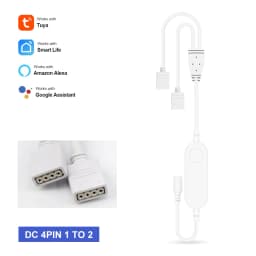 Tuya Smart Life APP 5V-24V WiFi 3Pin 4 Pin RGB LED Light Strip Wireless Remote Controller Smart Home Work with Alexa Google Home