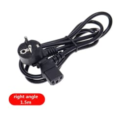European 2 Pin Male to IEC 3 Pin Female ,Schuko to IEC C13 Angled 90 Degree AC Power Cord EU Adapter Extension Lead Cable