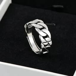 925 Sterling Silver Rings For Women Blue Moonstone Adjustable Engagement Wedding Ring Luxury Birthday Party Jewelry Gift