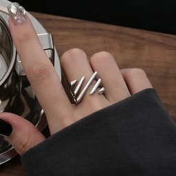 925 Sterling Silver Rings For Women Blue Moonstone Adjustable Engagement Wedding Ring Luxury Birthday Party Jewelry Gift