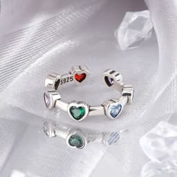 925 Sterling Silver Rings For Women Blue Moonstone Adjustable Engagement Wedding Ring Luxury Birthday Party Jewelry Gift
