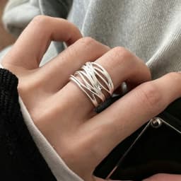 925 Sterling Silver Rings For Women Blue Moonstone Adjustable Engagement Wedding Ring Luxury Birthday Party Jewelry Gift