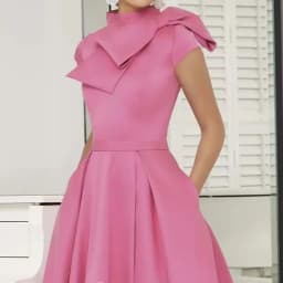 Tailor Shop mother of bride dresses bride mothers outfit party dress plus size pink candy color occasion wear bow dress