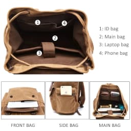 Vintage Canvas Laptop Backpack For Men Women School Mochila Feminina Fashion Anti-Theft Women Travel Backpacks School Backpack