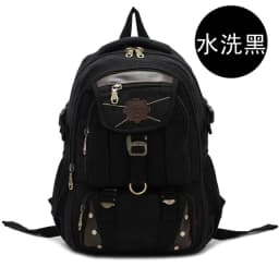 New Fashion Men's Backpack Vintage Canvas Backpack School Bag Men's Travel Bags Large Capacity Travel 14'' Laptop Backpack Bag
