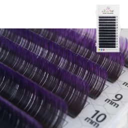 GLAMLASH Gradient Red Green Blue Purple Color Eyelash Extension Individual Faux Mink Ombre False Eye Colored Lashes Makeup Tool