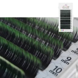 GLAMLASH Gradient Red Green Blue Purple Color Eyelash Extension Individual Faux Mink Ombre False Eye Colored Lashes Makeup Tool