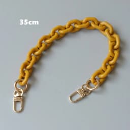 New Fashion Woman Handbag Accessory Parts White Black Beige Resin Chain Luxury Orange Strap Women Shoulder Cute Clutch Chains