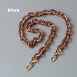 New Fashion Woman Handbag Accessory Parts White Black Beige Resin Chain Luxury Orange Strap Women Shoulder Cute Clutch Chains