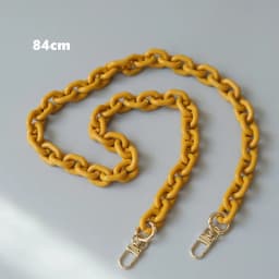 New Fashion Woman Handbag Accessory Parts White Black Beige Resin Chain Luxury Orange Strap Women Shoulder Cute Clutch Chains