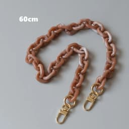 New Fashion Woman Handbag Accessory Parts White Black Beige Resin Chain Luxury Orange Strap Women Shoulder Cute Clutch Chains