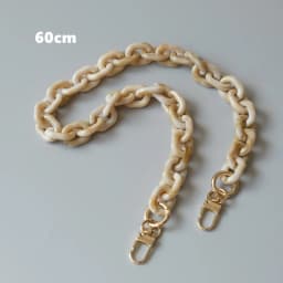 New Fashion Woman Handbag Accessory Parts White Black Beige Resin Chain Luxury Orange Strap Women Shoulder Cute Clutch Chains