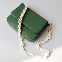 New Fashion Woman Handbag Accessory Parts White Black Beige Resin Chain Luxury Orange Strap Women Shoulder Cute Clutch Chains