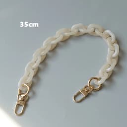New Fashion Woman Handbag Accessory Parts White Black Beige Resin Chain Luxury Orange Strap Women Shoulder Cute Clutch Chains