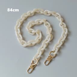 New Fashion Woman Handbag Accessory Parts White Black Beige Resin Chain Luxury Orange Strap Women Shoulder Cute Clutch Chains